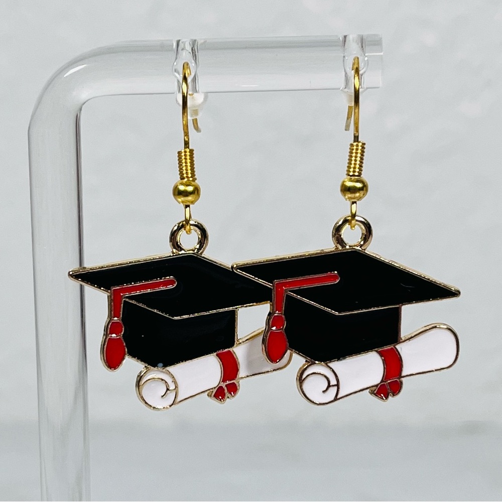 4/$20 Graduation Cap Earrings